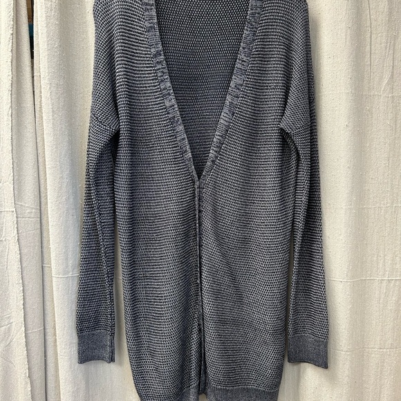 VINCE Rayon/Linen Blend Knit Relaxed Longline Cardigan Sweater Women’s Size XL - Picture 3 of 13